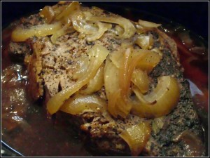 Slow Cooker Beef Sandwichese ... Served Up Philly Style