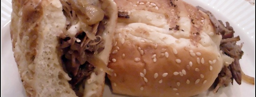 Slow Cooker Beef Sandwichese ... Served Up Philly Style