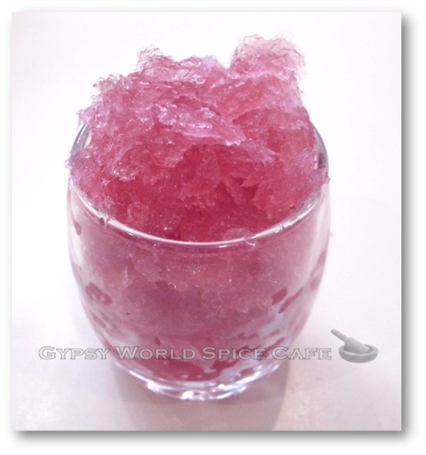 Spiced Hibiscus Tea Granita - Ready to Eat