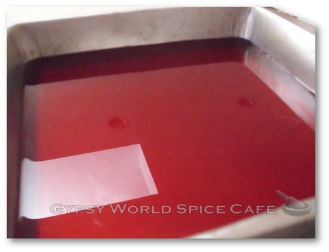 Spiced Hibiscus Granita - Ready to Freeze in Baking Pan