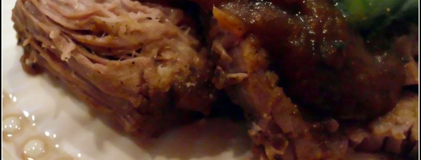 Slow Cooker Espresso Beef with Brown Pumpkin Gravy